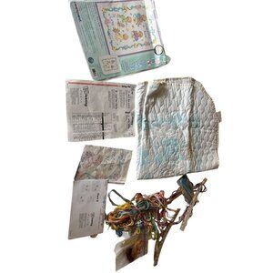 29Someone Stamped Cross Stitch Quilt Kit 34"x43" Prefinished Cotton/Poly